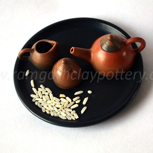 Terracotta Miniature Tea-Set